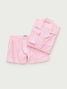 J. Crew Seersucker pajama short set Xl
